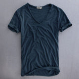 Maxim | Nachhaltiges Baumwoll-T-Shirt im Doppelpack – Navy blau