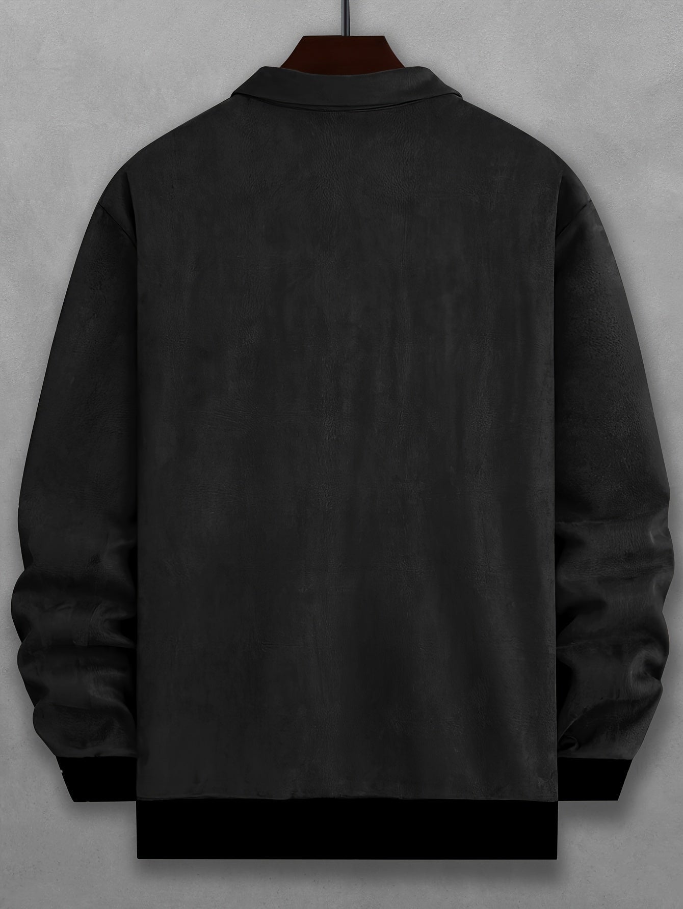 Stilvolle einfarbige warme Fleece-gedruckte Winterjacke für Herren | Ideal für den Winter