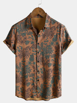 Leoric - Leichtes, kurzärmeliges Blumenshirt – Vintage Blumen