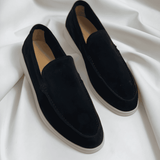 Niklas | Herren Frühling Minimalistische Slip-On Loafers – Schwarz