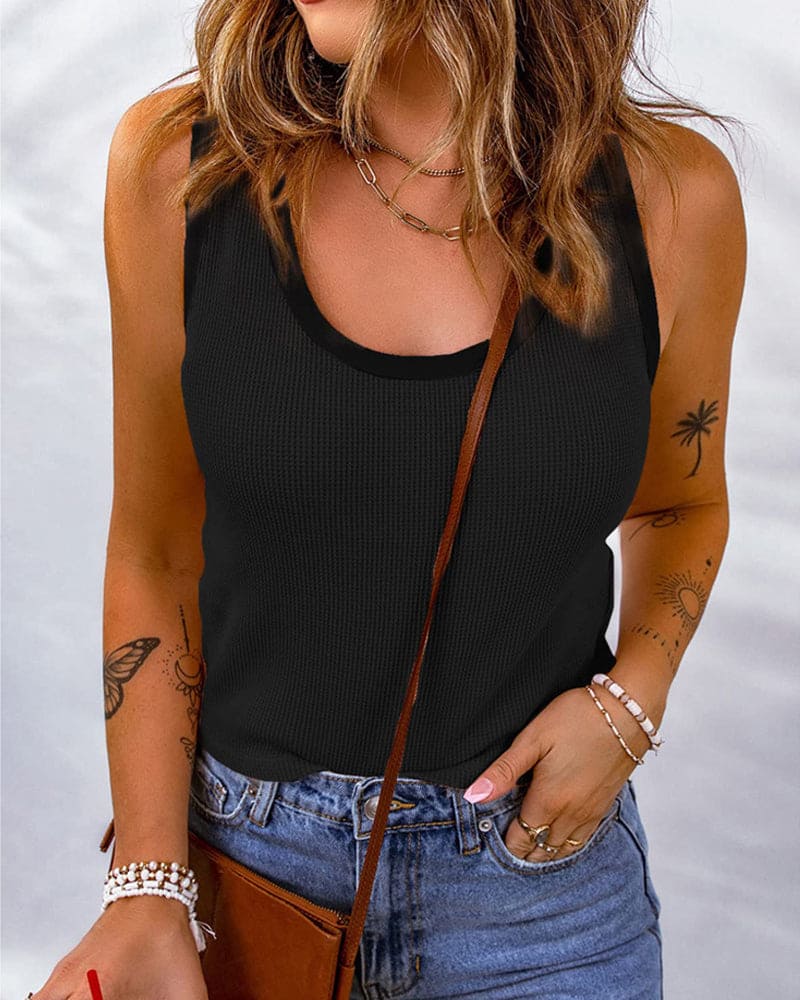 Vielseitiges Damen Tanktop – Weiches Stretch Top für Alltag & Freizeit