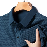 Henrik | Diamond Polo Shirt für moderne Herrenmode – Blau