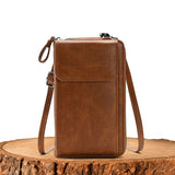 Clara - Elegante Leder-Handtasche – BRAUN