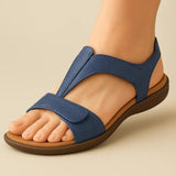Herren-Sandalen mit erhöhtem Absatz – Marineblau