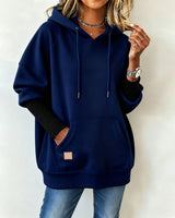 Lara | Damen Hoodie modern & elegant casual getragen – Blau