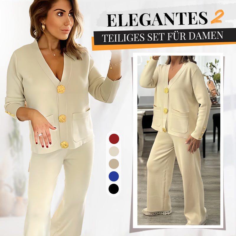Vet-Elegantes 2-teiliges Set für Damen