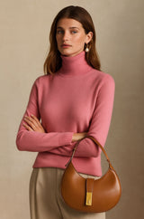 Nina | Damen Kaschmirpullover hochwertig elegant – Rosa