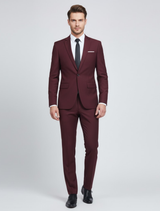 Andreas | Herren Frühlings Zweiteiliges Anzug Set – Bordeauxro