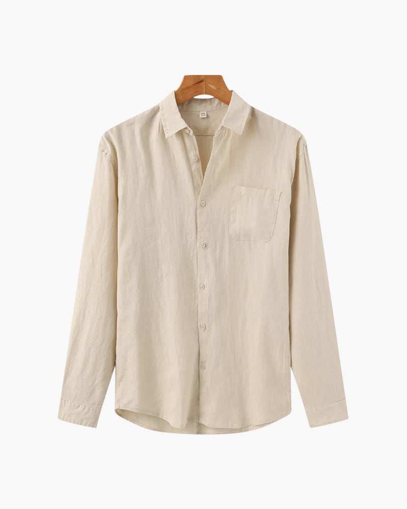 Herren Lässiges Button-Down Hemd | Langarm