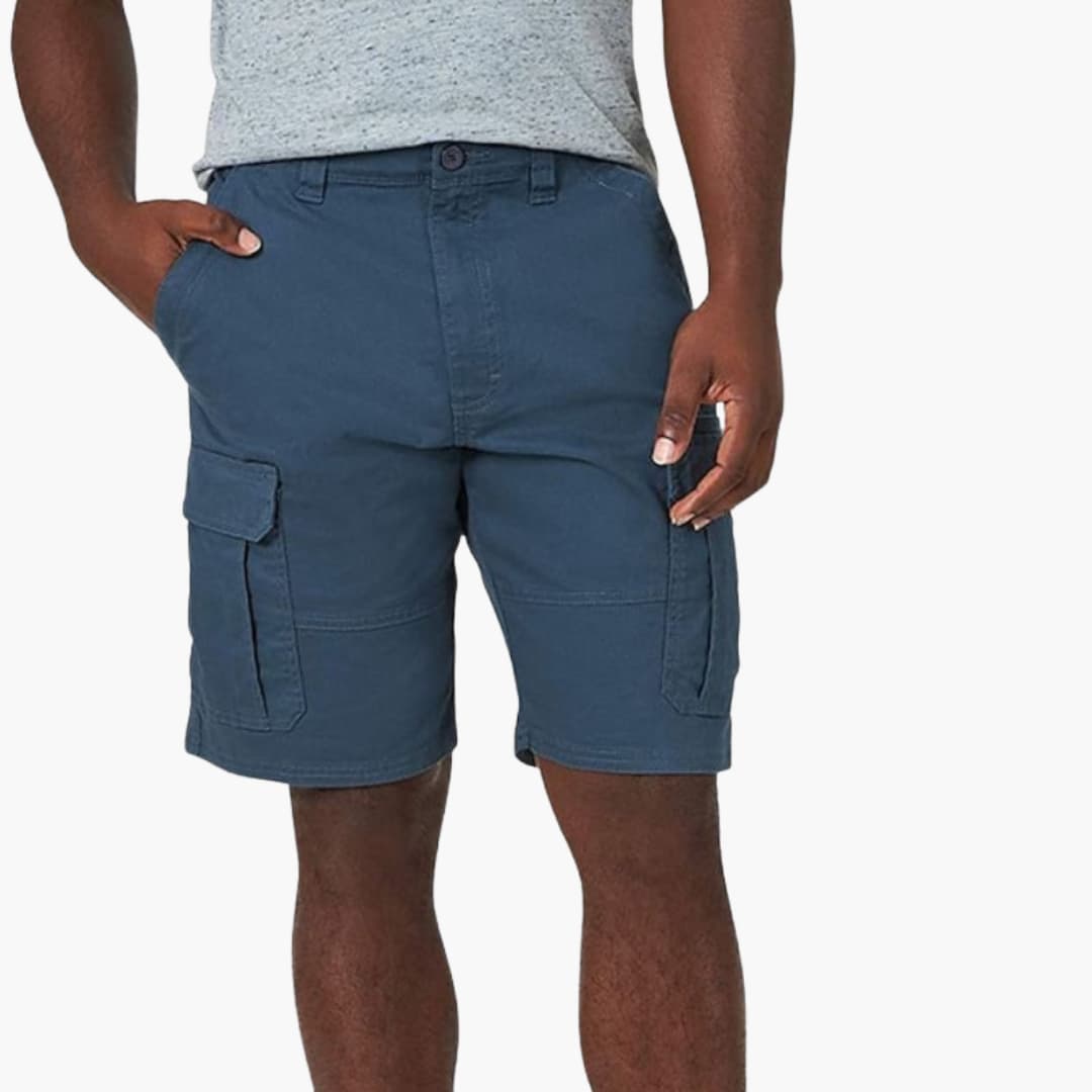 Herren Sommer Cargoshorts mit Klappentaschen und Reißverschluss