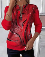 Amelie | Modischer Damen Pullover elegant & casual modern – Rot