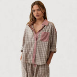 Emilia | Komfortables Pyjama-Set Damen stilvoll getragen – Rosa