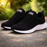 Orthopädische Slip-On-Sneaker für Damen | Fußgewölbestütze – Schwarz