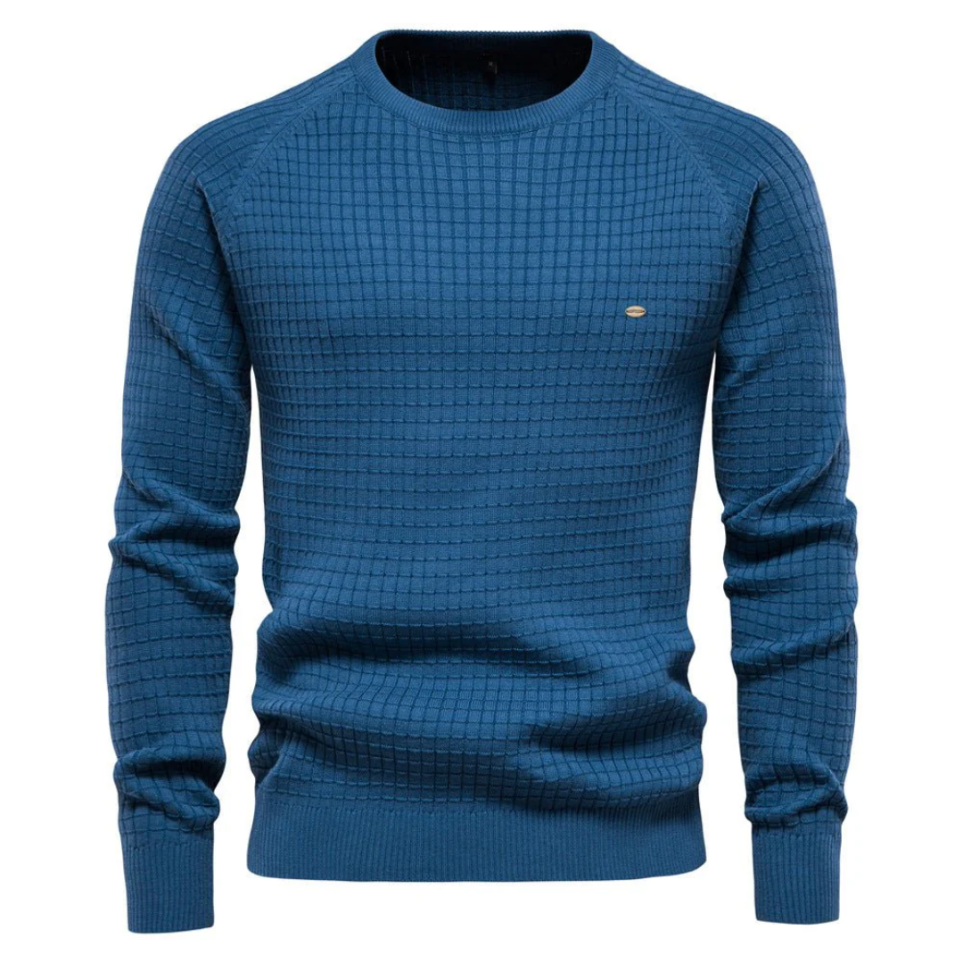 Herren Warmer Gemütlicher Stylischer Rundhals Strickpullover | Langarm