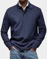 Frank | Herren Frühlings Polohemd Langarm – Polo Langarm Herren Frühling 2026 – Marine