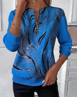 Amelie | Modischer Damen Pullover elegant & casual modern – Blau