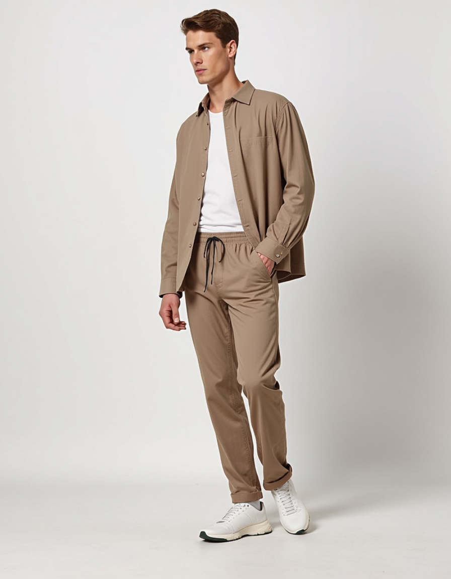 VALE | AIDEN – Beige two-piece set