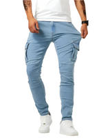 Adrian | Bequeme Cargo Hose für Herren – Blau