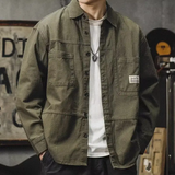 Anton | Heritage Craftsman Herren Hemd in edler Optik – Armeegrün