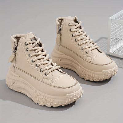 Lässige Plateau Knöchelhohe Sneaker für Damen | Perfekt für lässige Tage