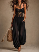 Caradine - Luftiger Harem-Jumpsuit – Schwarz