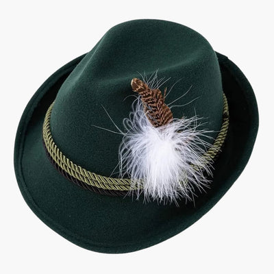 Bayerischer Hut mit Feder für Unisex – Oktoberfest 2025