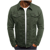 Casual Herren Denim Jacke - Mason – Grün