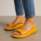 Giselle | Damen Orthopädische Sandalen – Rutschfeste Komfort Sandalen Fußbett Sommer 2026 – Gelb