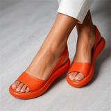 Giselle | Damen Orthopädische Sandalen – Rutschfeste Komfort Sandalen Fußbett Sommer 2026 – Orange