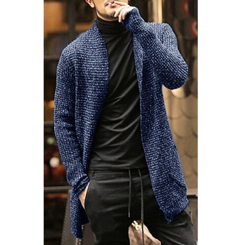 Herren lässige Strickjacke mit stylishen Details Aliams