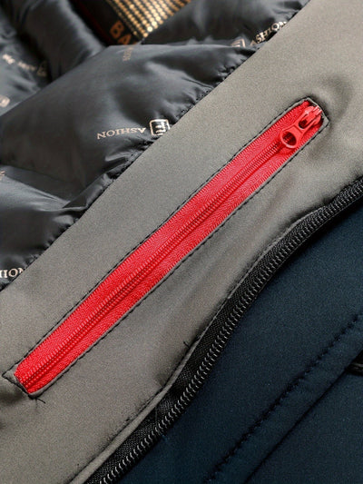 Lässige Thermojacke mit abnehmbarer Kapuze Winterjacke für Herren | Ideal für den Winter