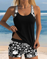 Mila | Modisches Badeanzug Set Damen Stil – Schwarz