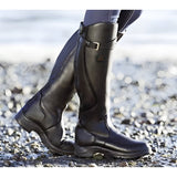 Alicia | Wasserdichte kniehohe Leder-Reitstiefel für jedes Wetter – Schwarz