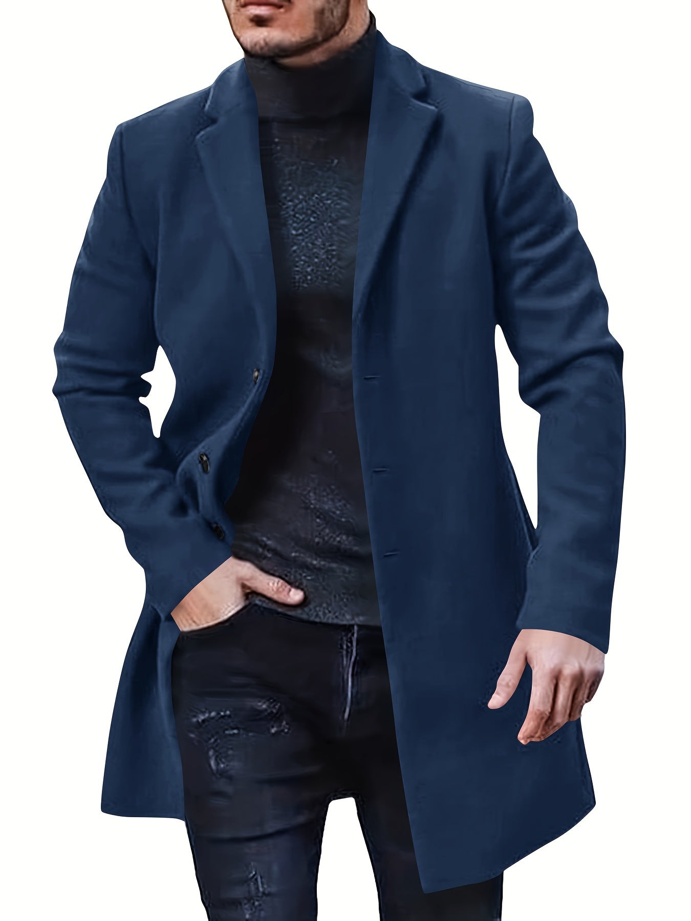 Casual Winter Trench Coat mit Retro-Stil für Herren | Ideal für den Winter