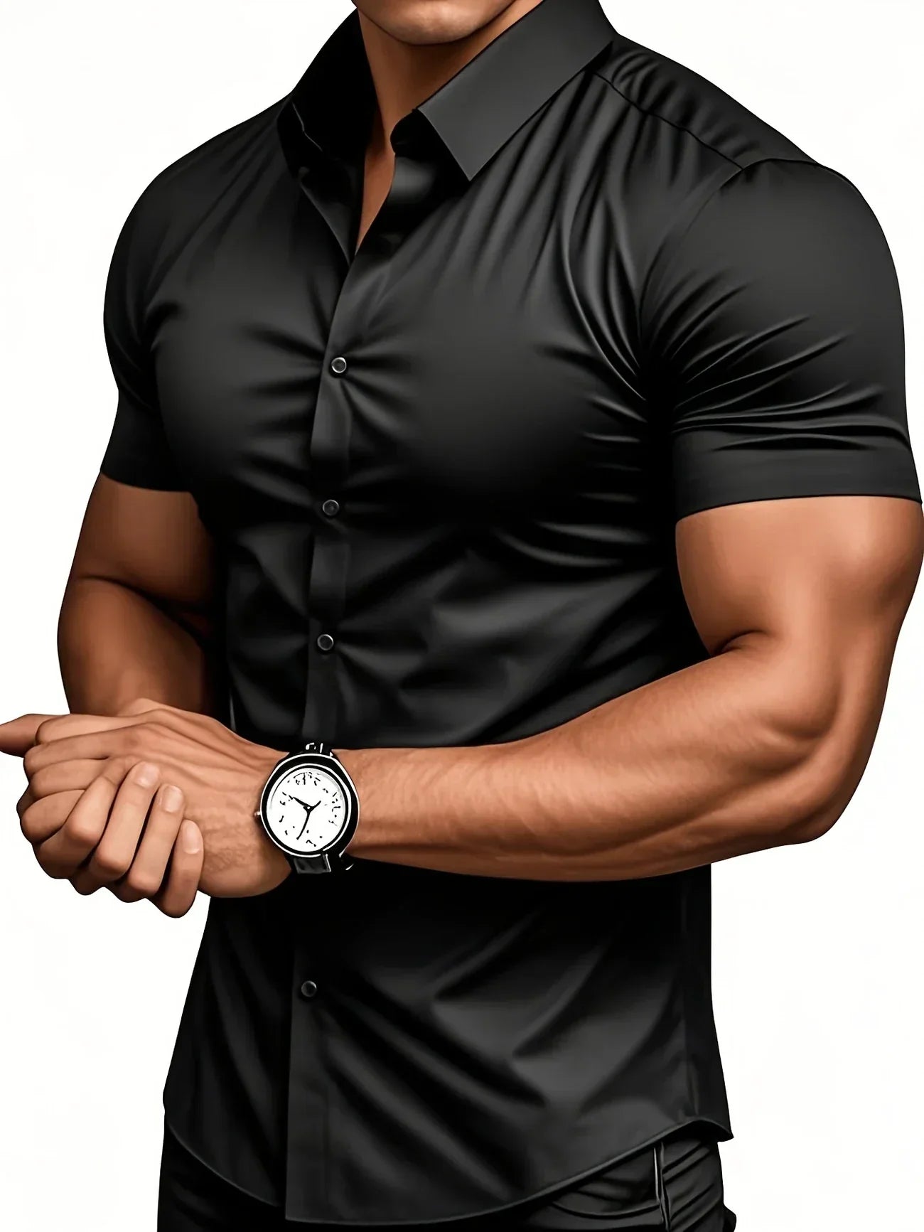 Ezra – Elegantes Schmal Geschnittenes Hemd Mit Knöpfen