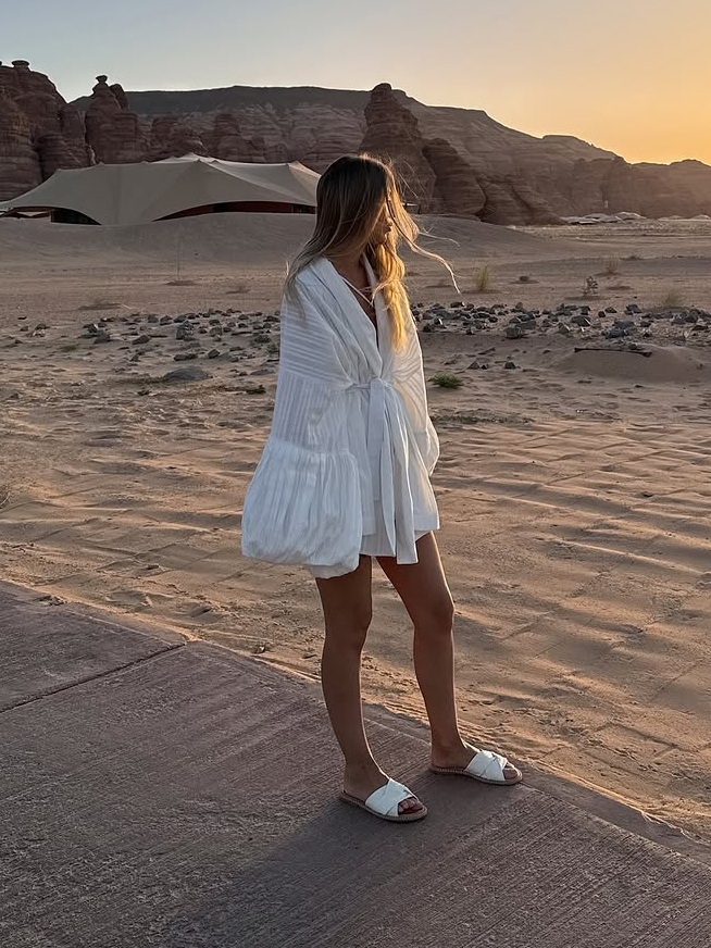 Patrizia - Baumwolle Flared Sleeve Kimono Lang für Frauen