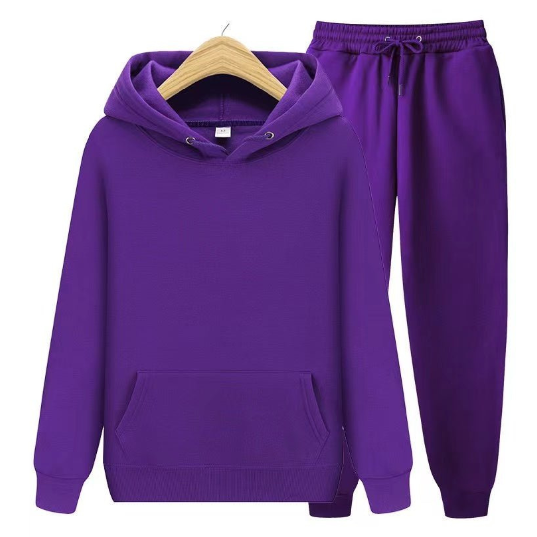 Herren Lässiges Kapuzenpullover Und Jogger Set | Lockerer Schnitt