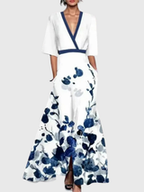 Stefanie | Damen Elegantes Frühlingskleid – Frühling Kleid Elegant Feminin 2026 – Weiß