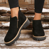 Stephanie | Elegante Und Moderne Plateau Stiefeletten – Schwarz