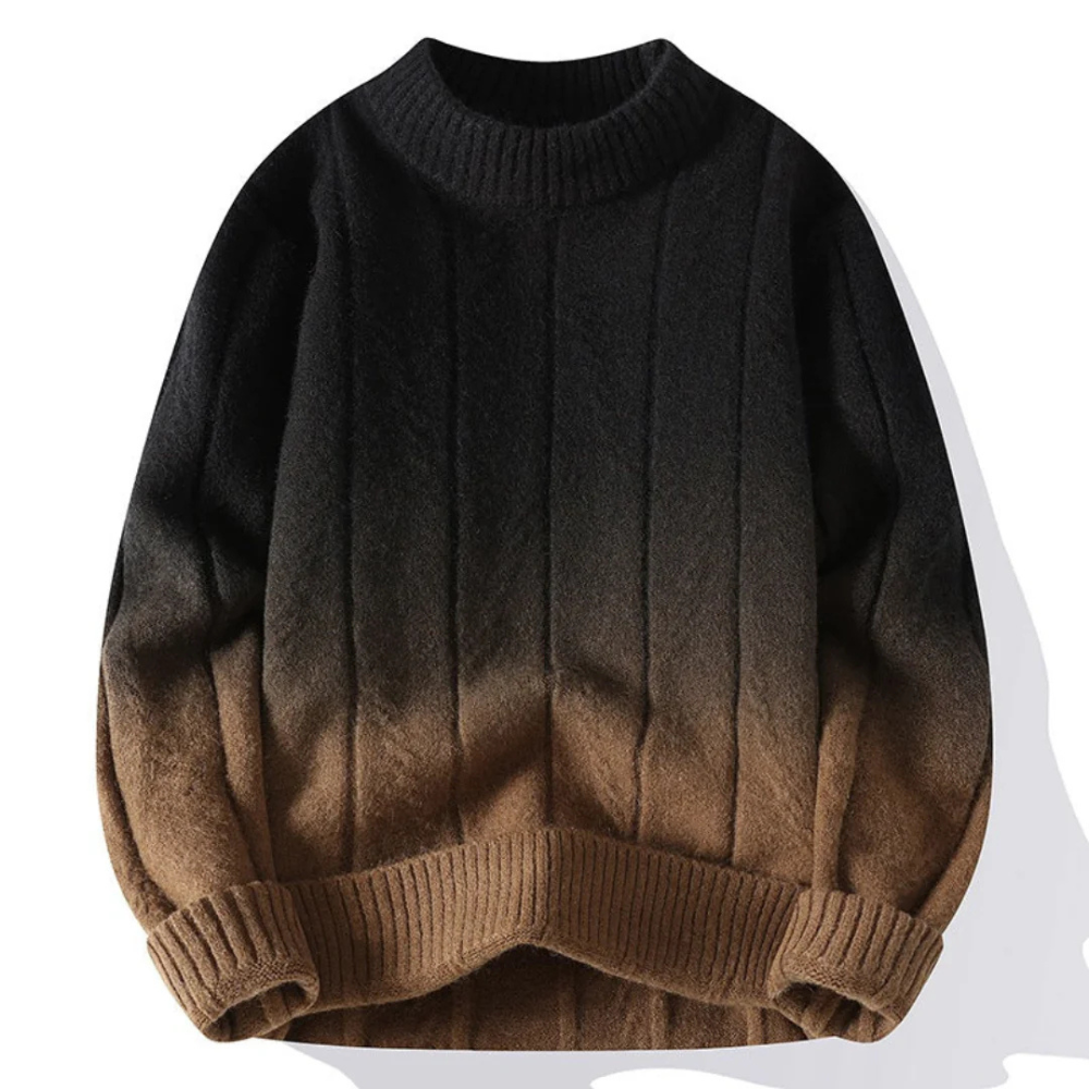 Yannick – Herrenpullover mit Ombre-Design