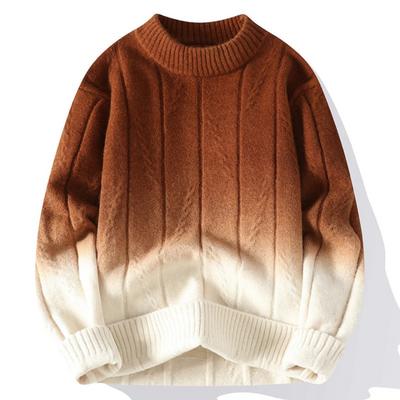 Yannick – Herrenpullover mit Ombre-Design