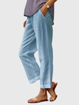 Mila | Elegante Damenhose modern chic – Blau