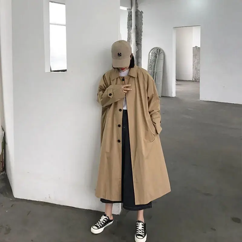 Oversized Koreanischer Stil Trenchcoat für Damen | Ideal für den Winter