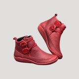 Jasmin | Damen Frühjahrs Lässige Knöchelriemen Stiefel – Rot