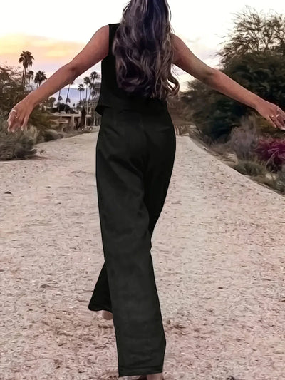 Jorja – Elegantes ärmelloses Zweiteiler Outfit-Set