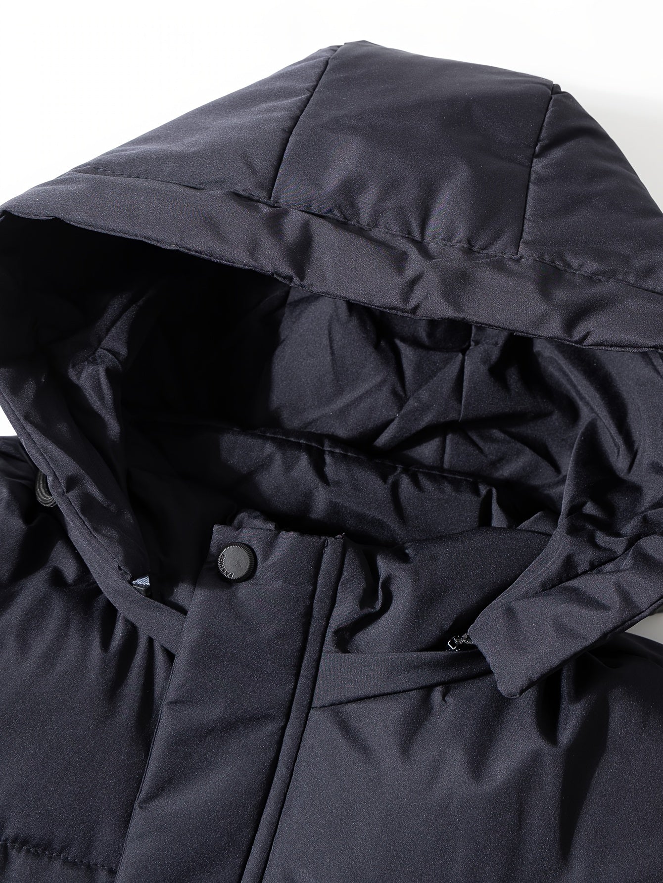 Casual Puffer Wintermantel mit Fleece-Futter und Reissverschluss-Tasche für Herren | Ideal für den Winter