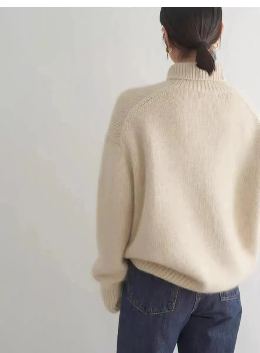 LOTTIE™ | CASHMERE-PULLOVER MIT STEHKRAGEN