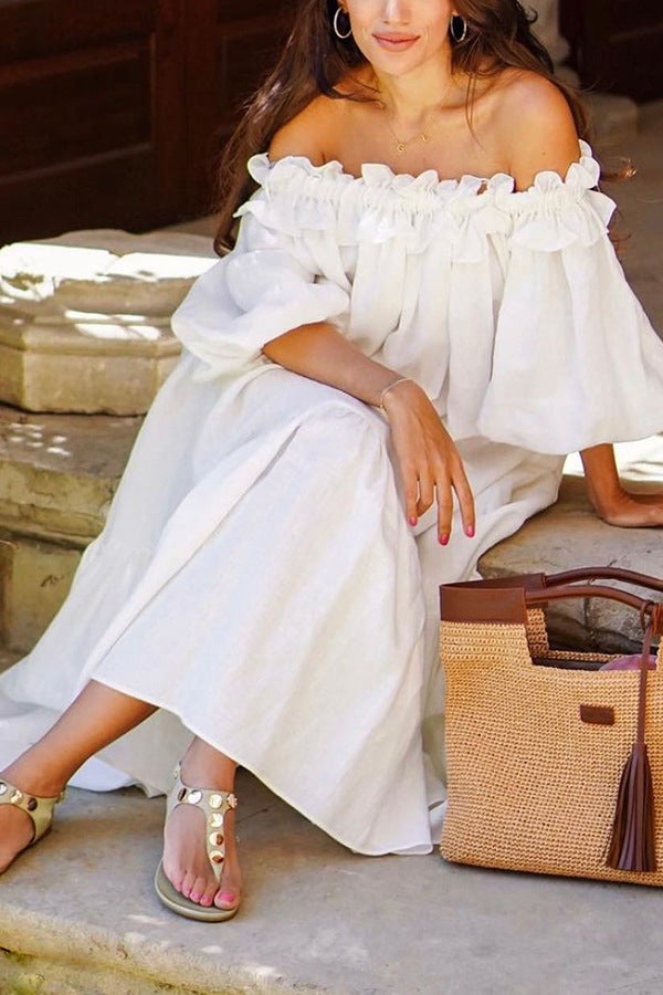 Francisca - Elegantes Schulterfreies Sommerkleid