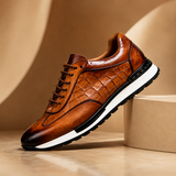 Harvic - Gepolsterte Sneaker – Cognac