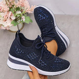 Sophie | Damen-Sneaker funkelnd & stylisch modern – Dunkelblau